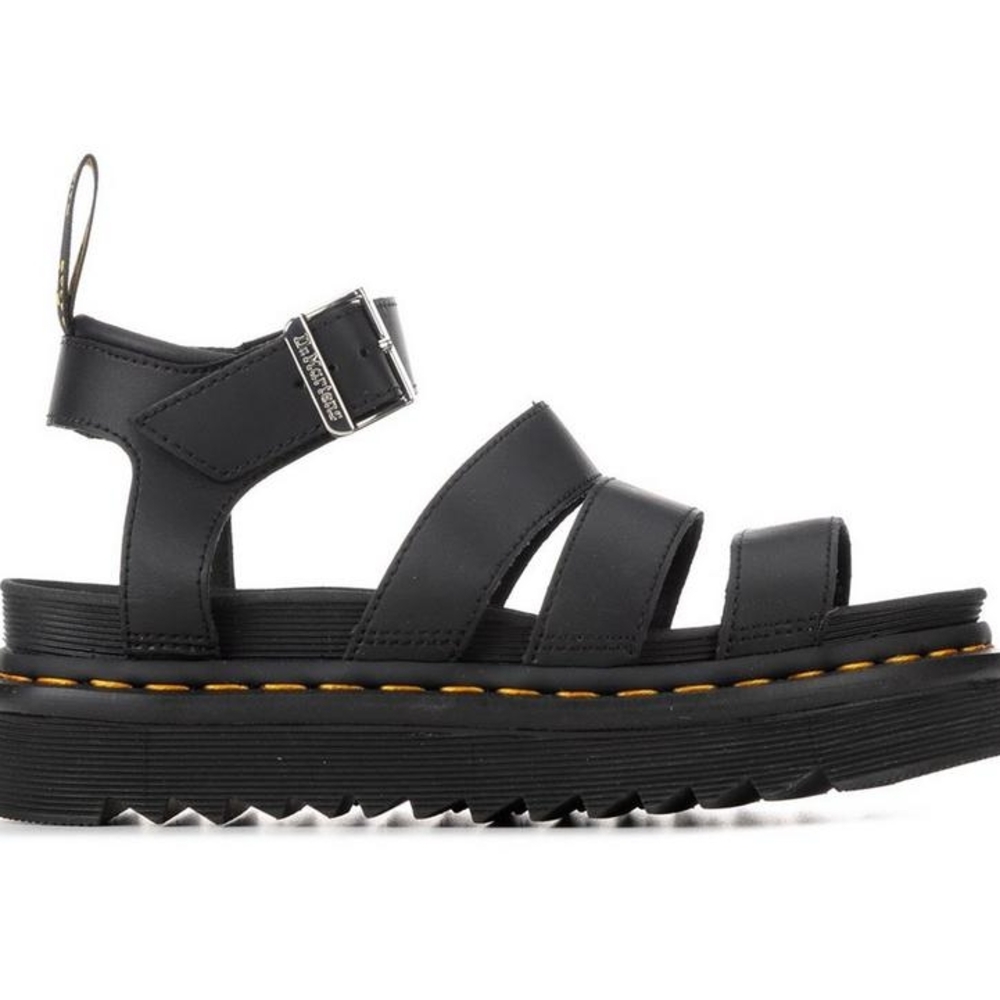 Dr. Martens Black Leather Blair Sandals